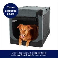 Frisco Indoor & Outdoor 3-Door Collapsible Soft-Sided Dog & Small Pet Crate -Frisco 105036 PT3. AC SS1800 V1667227999