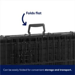 Frisco Heavy Duty Fold & Carry Double Door Collapsible Wire Dog Crate -Frisco 109789 PT5. AC SS1800 V1667228785