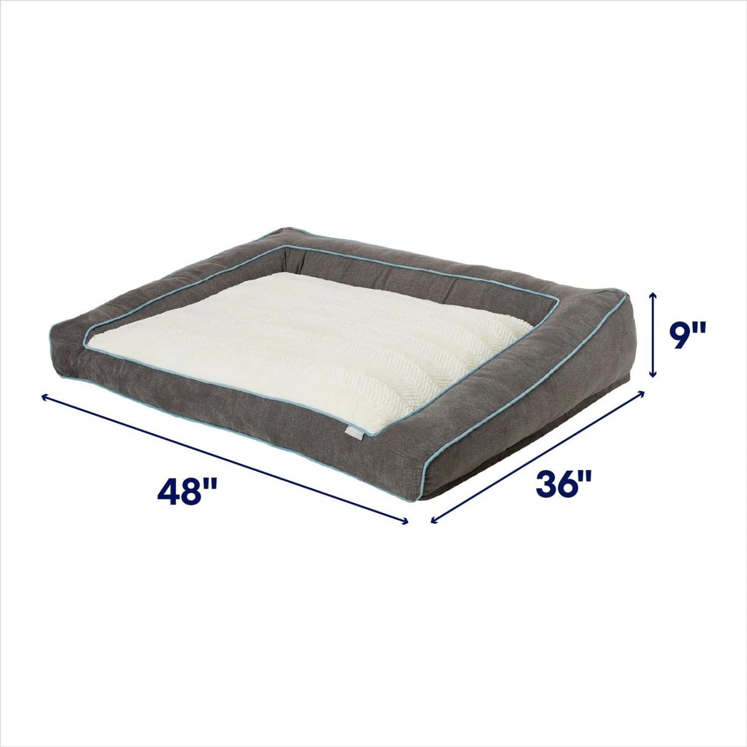 Frisco Plush Orthopedic Bolster Dog Bed W/Removable Cover 4 Frisco Plush Orthopedic Bolster Dog Bed W/Removable Cover - Image 2