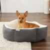 Frisco Sherpa Hexagon Bolster Cat & Dog Bed 2 Frisco Sherpa Hexagon Bolster Cat & Dog Bed -Frisco 144813 MAIN. AC SS1800 V1566936169