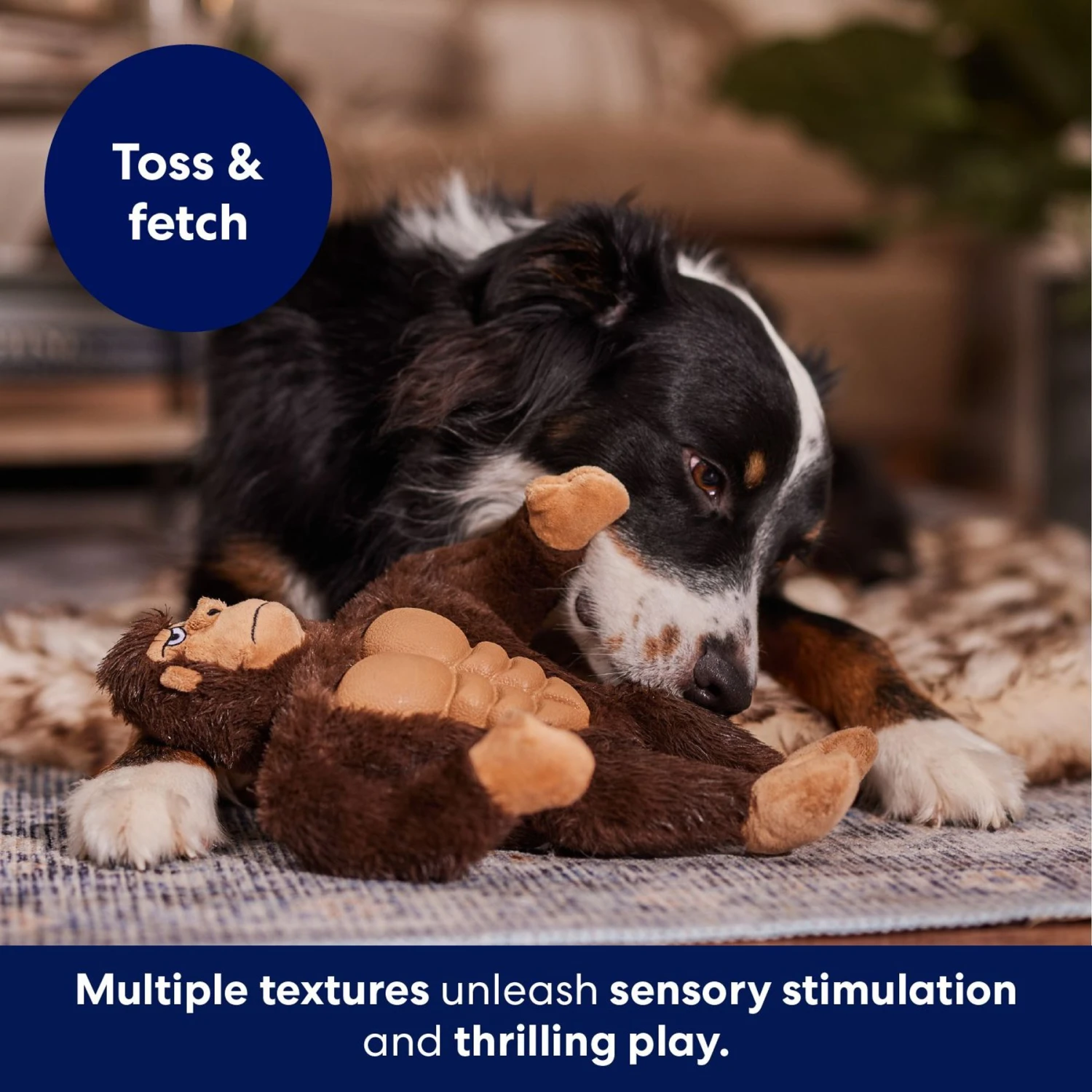 Frisco Gorilla Muscle Plush Squeaky Dog Toy 7 Frisco Gorilla Muscle Plush Squeaky Dog Toy - Image 5