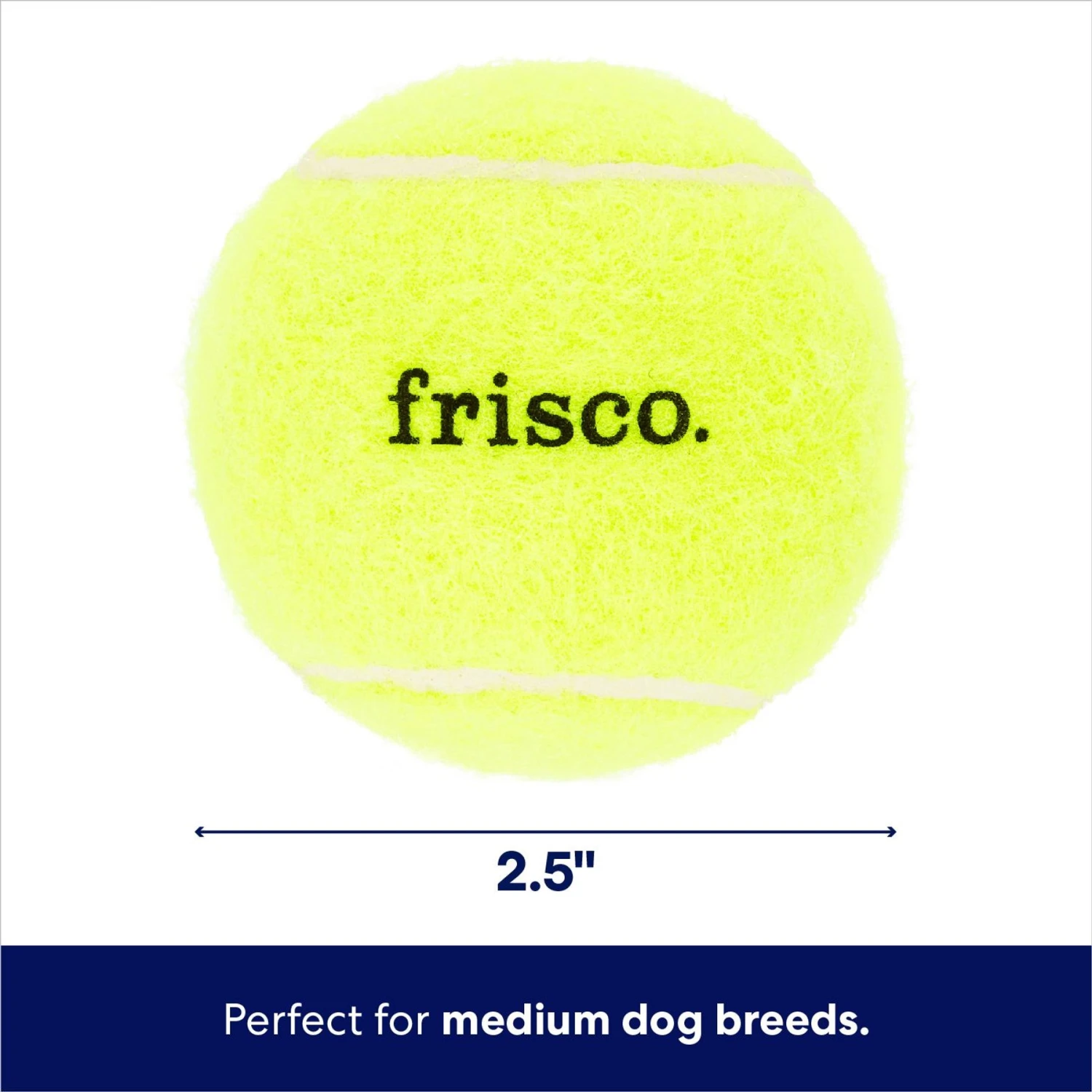 Frisco Fetch Squeaky Tennis Ball Dog Toy 4 Frisco Fetch Squeaky Tennis Ball Dog Toy - Image 2