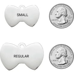 Frisco Stainless Steel Personalized Dog & Cat ID Tag, Bow Tie -Frisco 152997 PT1. AC SS1800 V1548964627