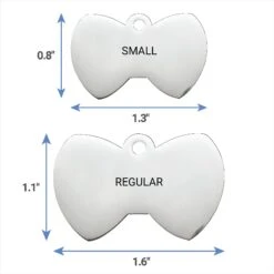 Frisco Stainless Steel Personalized Dog & Cat ID Tag, Bow Tie -Frisco 152997 PT6. AC SS1800 V1540562105