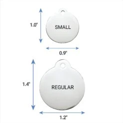 Frisco Personalized Dog & Cat Tag, Round -Frisco 153015 PT6. AC SS1800 V1541090222