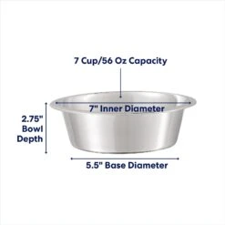 Frisco Stainless Steel Dog & Cat Bowl -Frisco 159867 PT1. AC SS1800 V1692728194