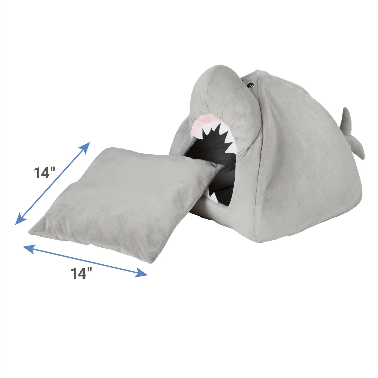 Frisco Novelty Shark Covered Cat & Dog Bed 7 Frisco Novelty Shark Covered Cat & Dog Bed - Image 5