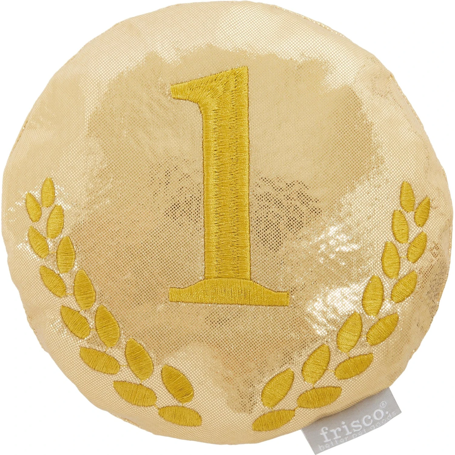 Frisco Gold Medal Round Plush Squeaky Dog Toy 3 Frisco Gold Medal Round Plush Squeaky Dog Toy