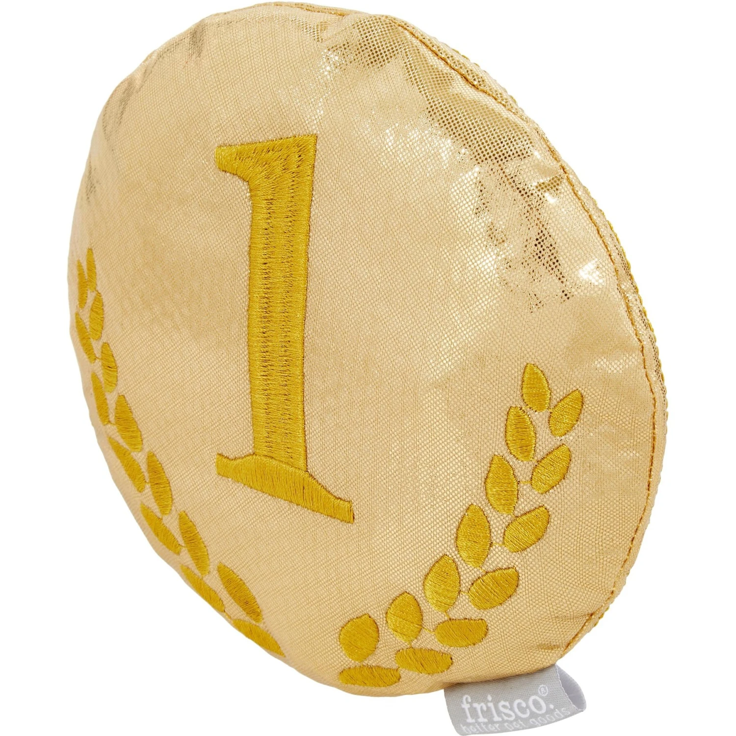 Frisco Gold Medal Round Plush Squeaky Dog Toy 5 Frisco Gold Medal Round Plush Squeaky Dog Toy - Image 3