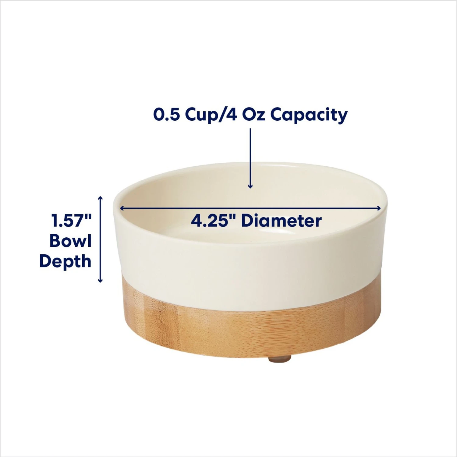 Frisco Melamine Dog & Cat Bowl With Bamboo Base 4 Frisco Melamine Dog & Cat Bowl With Bamboo Base - Image 2