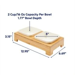 Frisco Square Melamine Dog & Cat Bowl Set With Bamboo Stand 10 Frisco Square Melamine Dog & Cat Bowl Set With Bamboo Stand -Frisco 232076 PT1. AC SS1800 V1685731991