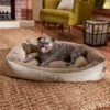 Frisco Rectangular Personalized Bolster Dog Bed W/Removable Cover, Beige, Large 2 Frisco Rectangular Personalized Bolster Dog Bed W/Removable Cover, Beige, Large -Frisco 234948 MAIN. AC SS1800 V1600207345
