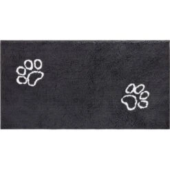 Frisco Microfiber Chenille Paw Print Doormat Runner