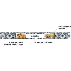 Frisco Boho Damask Ceramic Personalized Dog Bowl -Frisco 250835 PT1. AC SS1800 V1602637275