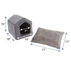 Frisco House Cave Cat & Dog Covered Bed -Frisco 251241 PT1. AC SS1800 V1627580540