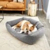 Frisco Rectangular Personalized Bolster Dog Bed W/Removable Cover, Dark Gray, X-Large -Frisco 252611 MAIN. AC SS1800 V1604499112