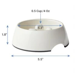 Frisco Melamine Slow Feed Dog & Cat Bowl With Gold Trim -Frisco 253066 PT1. AC SS1800 V1618857298