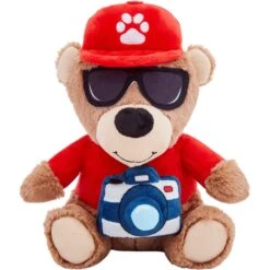 Frisco Road Trip Tourist Bear Plush Squeaky Dog Toy