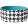 Frisco Houndstooth Non-skid Ceramic Dog Bowl -Frisco 270200 MAIN. AC SS1800 V1620761236