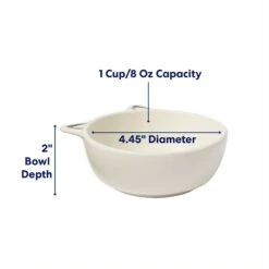 Frisco Cat Face Non-skid Ceramic Cat Bowl, White -Frisco 270229 PT1. AC SS1800 V1685731990