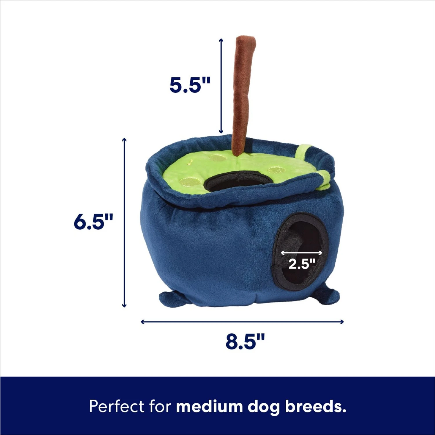 Frisco Halloween Candy Cauldron Hide & Seek Puzzle Plush Squeaky Dog Toy 4 Frisco Halloween Candy Cauldron Hide & Seek Puzzle Plush Squeaky Dog Toy - Image 2