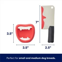 Frisco Halloween Vampire Teeth & Knife Latex Squeaky Dog Toy -Frisco 270512 PT1. AC SS1800 V1689877469