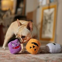Frisco Halloween Haunted Friends Plush Squeaky Dog Toy, 3 Count -Frisco 270533 PT3. AC SS1800 V1689878438