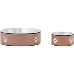 Frisco Paw Print Non-Skid Stainless Steel Dog & Cat Bowl -Frisco 277546 PT5. AC SS1800 V1627936032