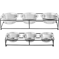 Frisco Multi Pet Feeding 3-Bowls Straight Stainless Steel Dog & Cat Bowl 13 Frisco Multi Pet Feeding 3-Bowls Straight Stainless Steel Dog & Cat Bowl -Frisco 277568 PT5. AC SS1800 V1627936036