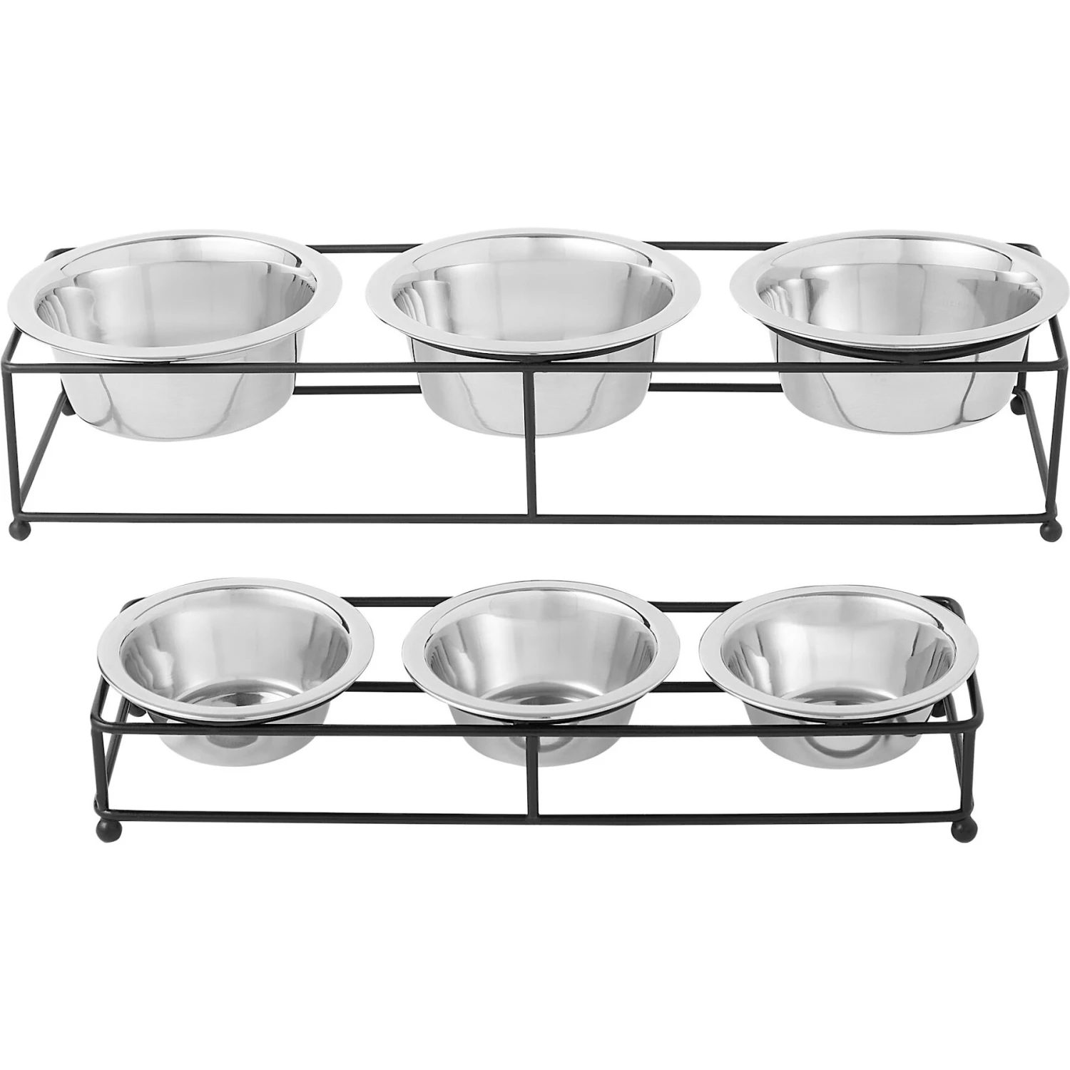 Frisco Multi Pet Feeding 3-Bowls Straight Stainless Steel Dog & Cat Bowl 7 Frisco Multi Pet Feeding 3-Bowls Straight Stainless Steel Dog & Cat Bowl - Image 5