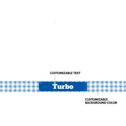 Frisco Personalized Gingham Plaid Dog Bowl -Frisco 278926 PT1. AC SS1800 V1629146207