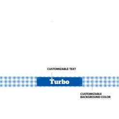 Frisco Personalized Gingham Plaid Small Dog & Cat Bowl -Frisco 278928 PT1. AC SS1800 V1629145912