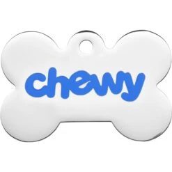 Frisco Chewy Stainless Steel Personalized Dog ID Tag With Enamel Infill