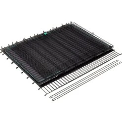 Frisco Heavy Duty Enhanced Lock Sliding Double Door Fold & Carry Wire Dog Crate & Mat Kit, 54 Inch -Frisco 297463 PT3. AC SS1800 V1633115391