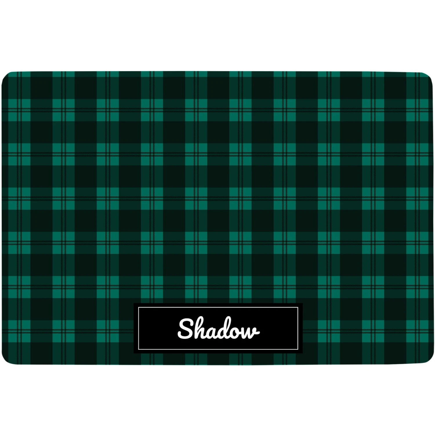 Frisco Plaid Personalized Dog & Cat Placemat 3 Frisco Plaid Personalized Dog & Cat Placemat