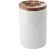 Frisco Ceramic Marble Print Personalized Treat Jar With Wood Lid, 3.75 Cups -Frisco 301181 MAIN. AC SS1800 V1630332173