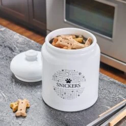 Frisco Ceramic Paw Personalized Treat Jar, 13 Cup, 104oz 10 Frisco Ceramic Paw Personalized Treat Jar, 13 Cup, 104oz -Frisco 301183 PT2. AC SS1800 V1630561600