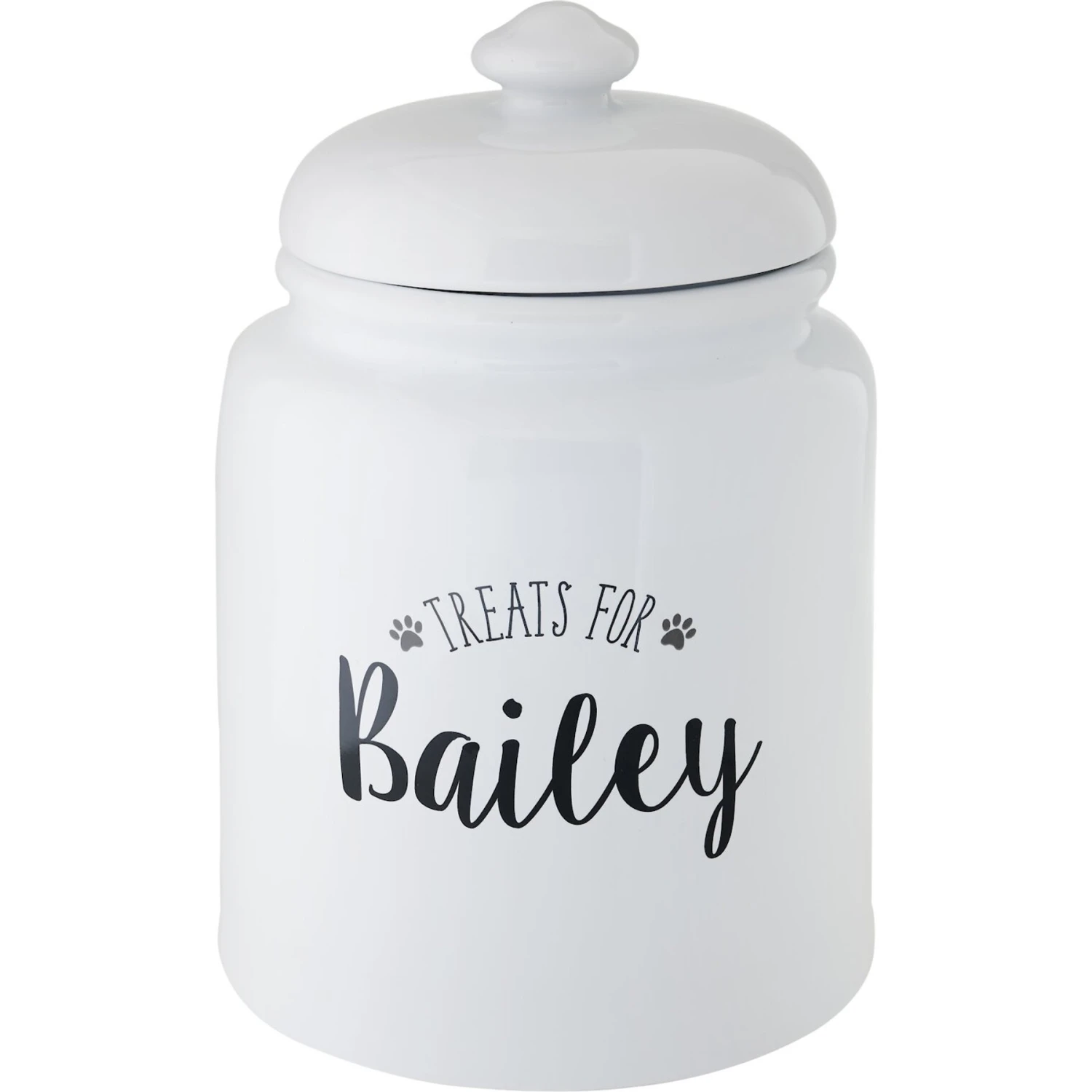 Frisco Ceramic "Treats For" Personalized Treat Jar, 13 Cup, 104oz 3 Frisco Ceramic "Treats For" Personalized Treat Jar, 13 Cup, 104oz