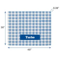 Frisco Personalized Gingham Plaid Sherpa Cat & Dog Blanket, 30" X 40" -Frisco 303834 PT1. AC SS1800 V1637165312