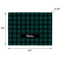 Frisco Personalized Plaid Soft Fleece Cat & Dog Blanket, 30" X 40" -Frisco 303999 PT1. AC SS1800 V1637165768