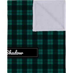 Frisco Personalized Plaid Soft Fleece Cat & Dog Blanket, 30" X 40" -Frisco 303999 PT2. AC SS1800 V1637609803