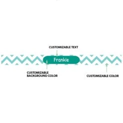 Frisco Personalized Chevron Ceramic Dog & Cat Bowl 8 Frisco Personalized Chevron Ceramic Dog & Cat Bowl -Frisco 306760 PT1. AC SS1800 V1635967589