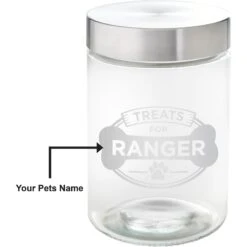 Frisco "Doggie Treats" Glass Personalized Treat Jar With Lid, 5 Cup, 40oz 9 Frisco "Doggie Treats" Glass Personalized Treat Jar With Lid, 5 Cup, 40oz -Frisco 309520 PT2. AC SS1800 V1645206103