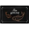 Frisco Silicone Fish Print Dog & Cat Food Mat, Black -Frisco 311953 MAIN. AC SS1800 V1642542035