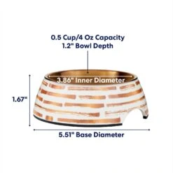 Frisco Copper Print Design Stainless Steel Dog & Cat Bowl -Frisco 311975 PT1. AC SS1800 V1685731910