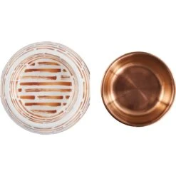 Frisco Copper Print Design Stainless Steel Dog & Cat Bowl -Frisco 311975 PT4. AC SS1800 V1643391116