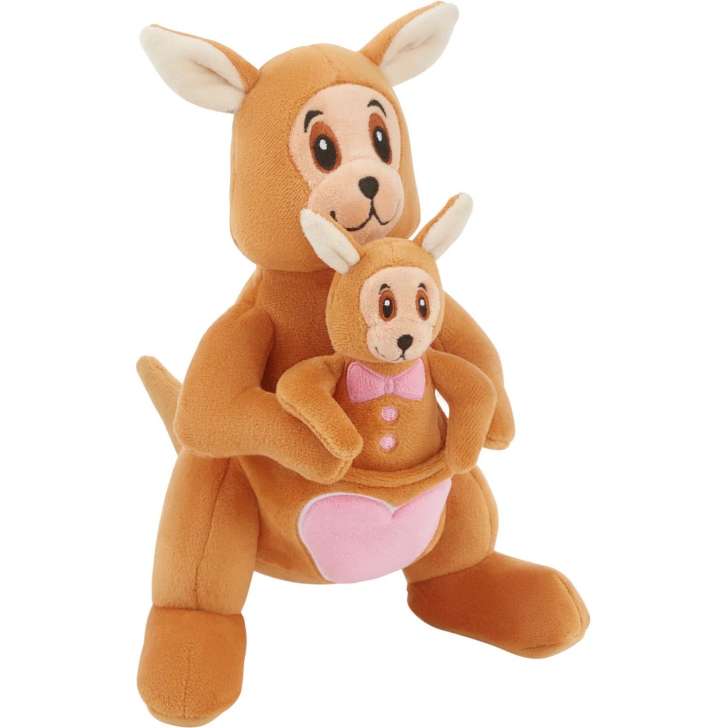 Frisco Valentine Kangaroo & Joey Plush Squeaky Dog Toy 3 Frisco Valentine Kangaroo & Joey Plush Squeaky Dog Toy