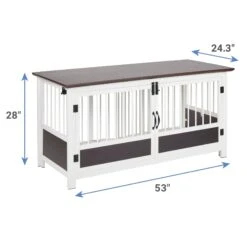 Frisco "Roma" Dog Crate Credenza & Mat -Frisco 315189 PT3. AC SS1800 V1681145357