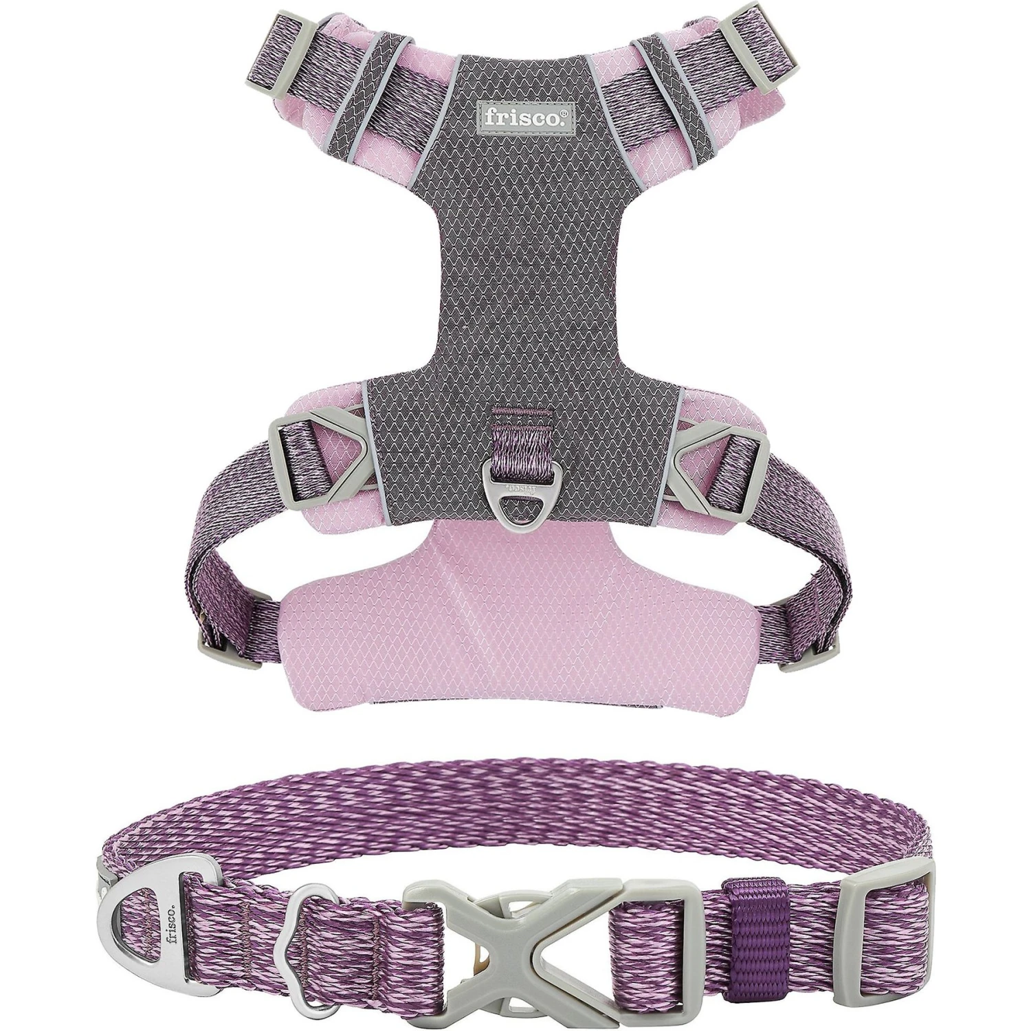 Frisco Outdoor Lightweight Ripstop Nylon Dog Harness & Frisco Outdoor Heathered Nylon Collar 3 Frisco Outdoor Lightweight Ripstop Nylon Dog Harness & Frisco Outdoor Heathered Nylon Collar