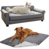Frisco Sofa Pet Bed With Removable Cover & Frisco Eyelash Cat & Dog Blanket -Frisco 319504 MAIN. AC SS1800 V1630624595